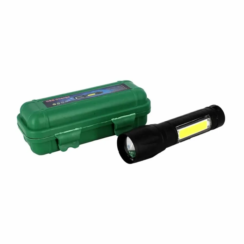 Mini linterna manual recargable con iluminación lateral / usb charge / fl-01 / r1156