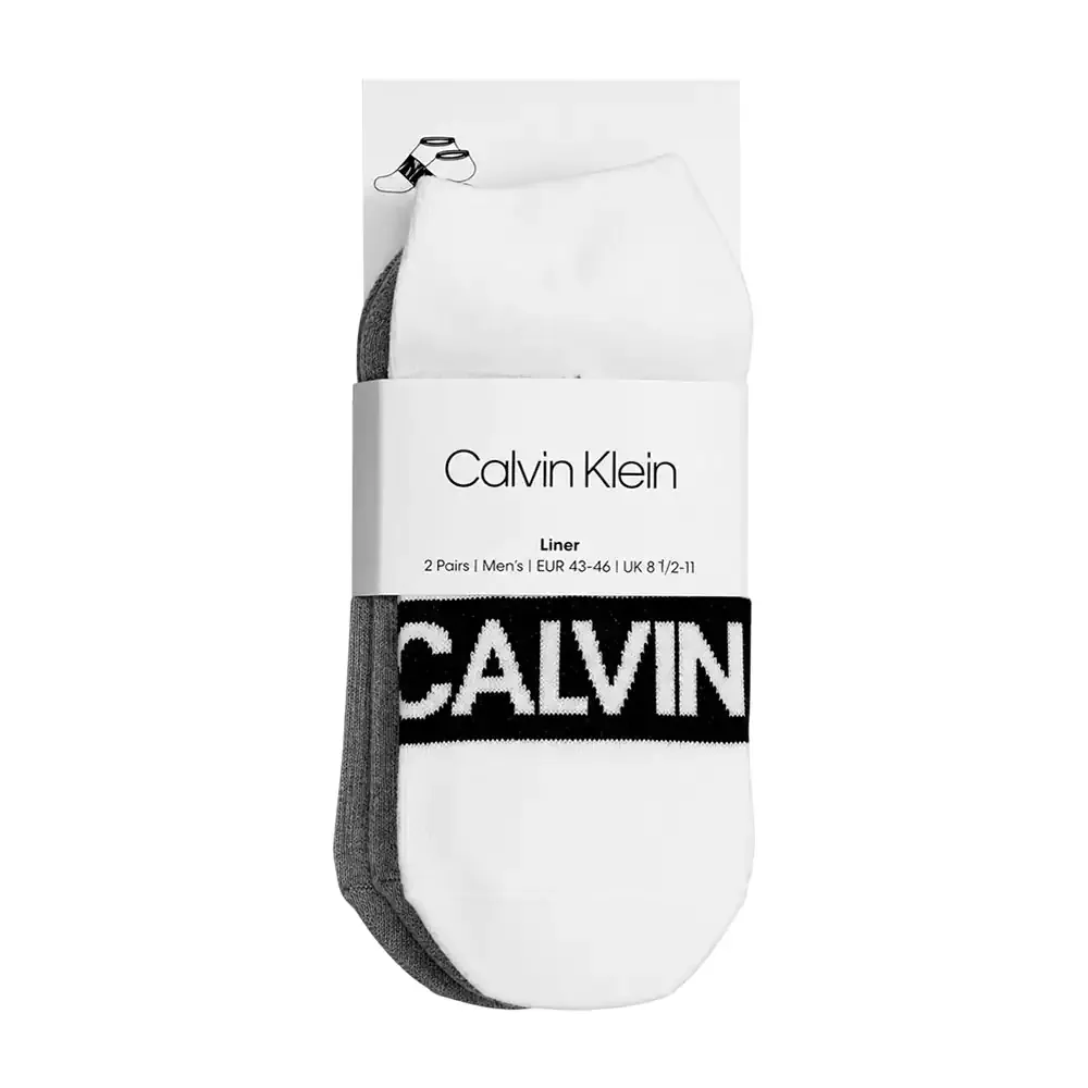 Paquete con 2 pares de calcetines calvin klein originales, variedad de diseños