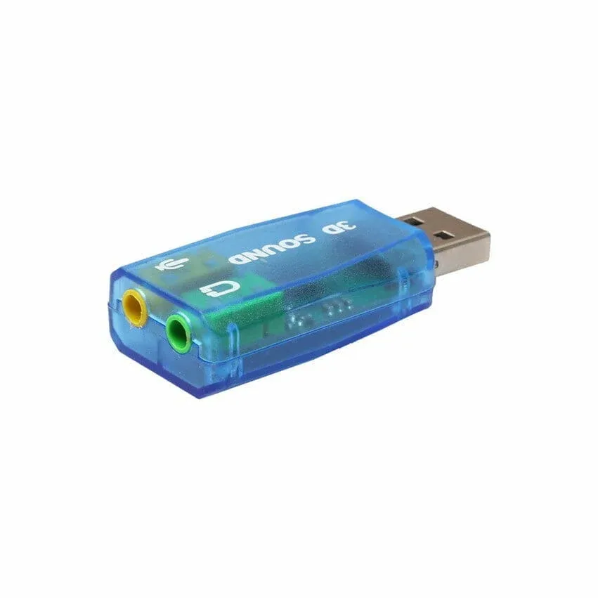 Tarjeta de sonido usb de 5.1 canales con entrada para micrófono, compacto y ligero / sound.01