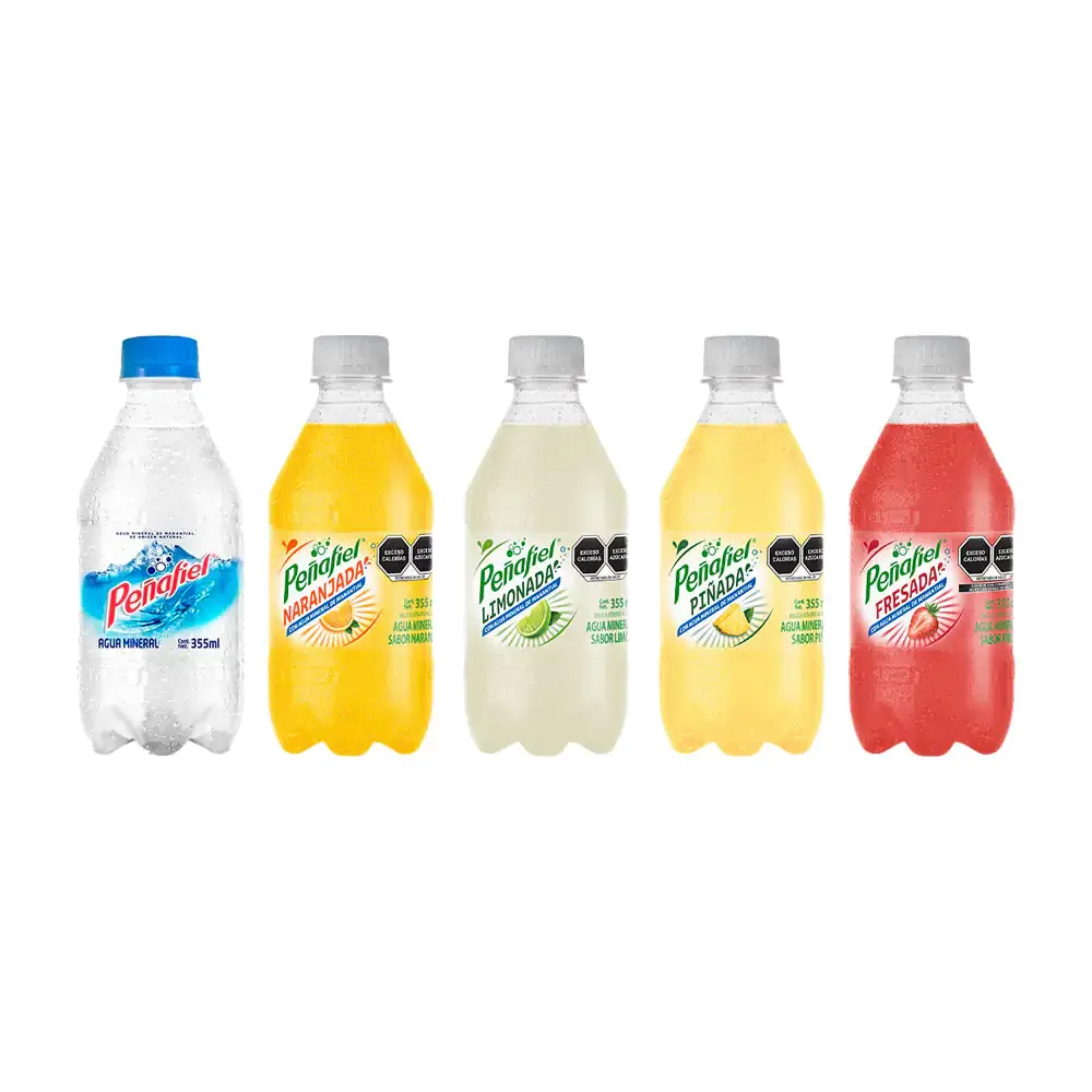 1pza agua mineral peñafiel de 355ml, variedad de sabores / 750107