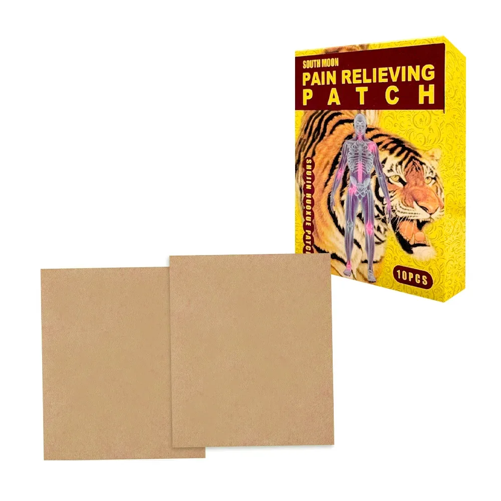Caja con 10 parches para el dolor de articulaciones / south moon / tigre / 50187