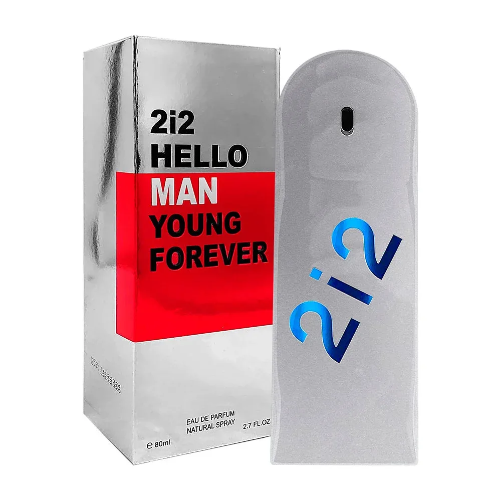 Perfume 2i2 hello man young forever en spray con fragancia para hombre, 80ml