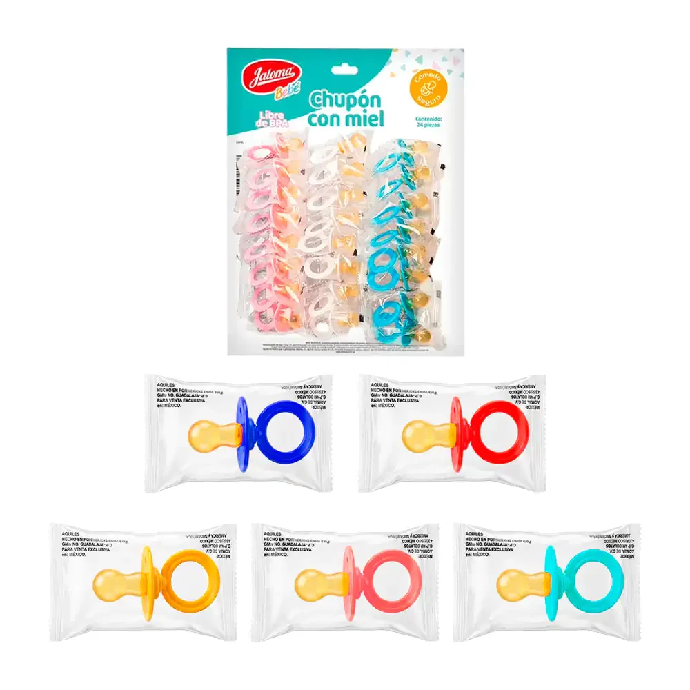 1pza chupón con miel, diseño ergonómico para bebés, variedad de colores / 152078