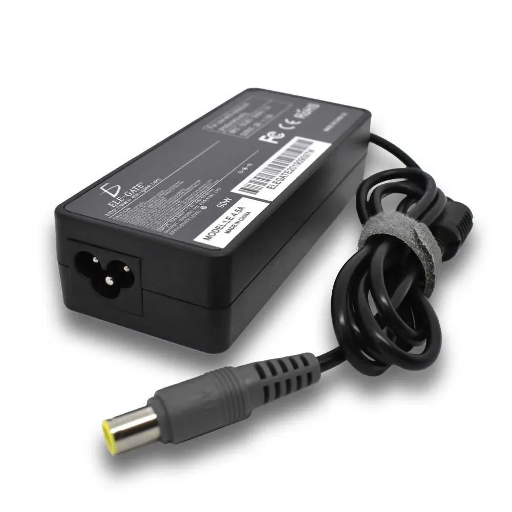 Cargador de punta amarilla para laptop, compatible con Lenovo thinkpad 90w / le.4.5 / le.4.5a