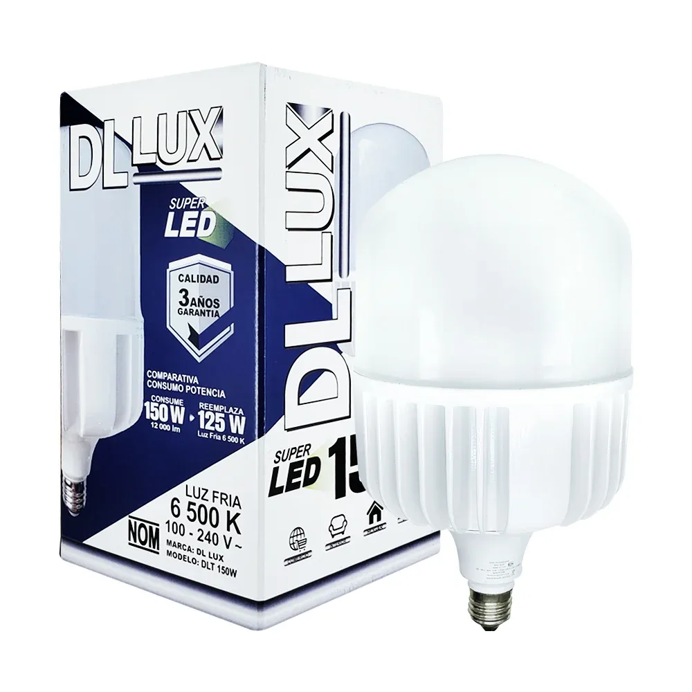 Foco ahorrador super led de luz fría con 150w-240v / dlt150w