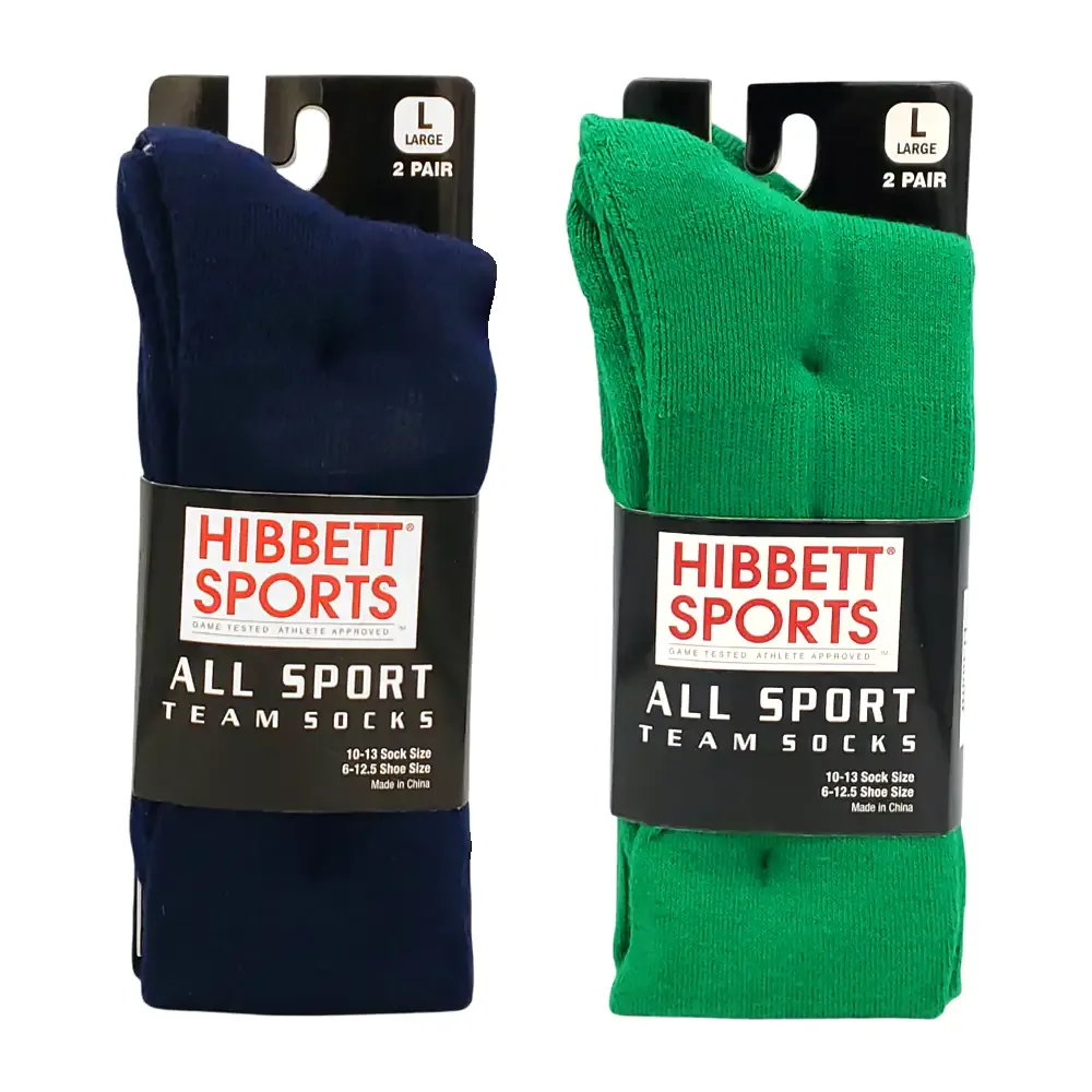 Blíster con 2 pares de calcetas / calcetines largos para deporte, 10-13 hibbett