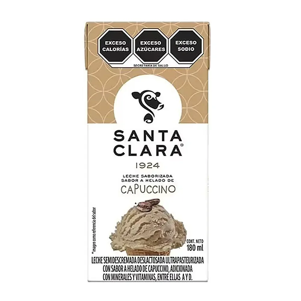 1pza mini lechita santa clara sabor capuccino, 180ml / chapu180