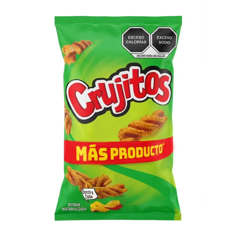 1pza Bolsa de crujitos sabor queso y chile, 45g / 142299