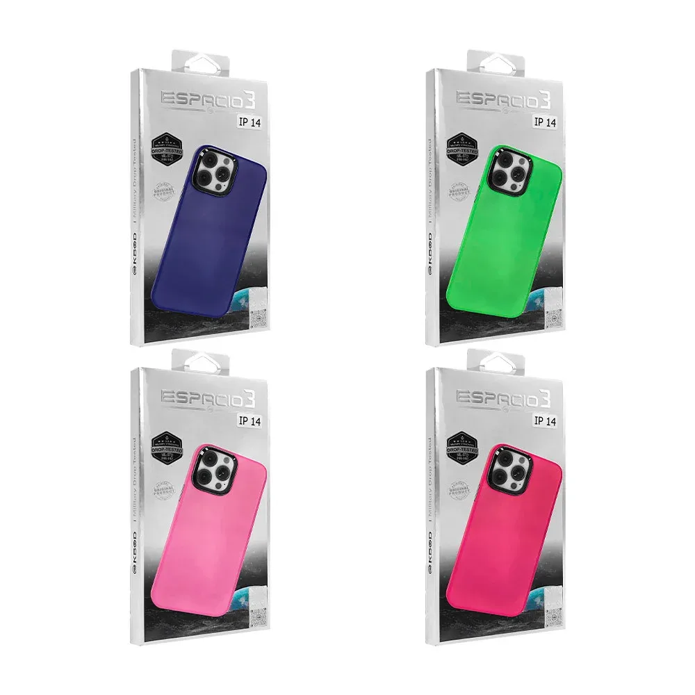 Funda de plástico para iphone o samsung, traslúcida y lisa con marco de tipo goma suave, variedad de colores