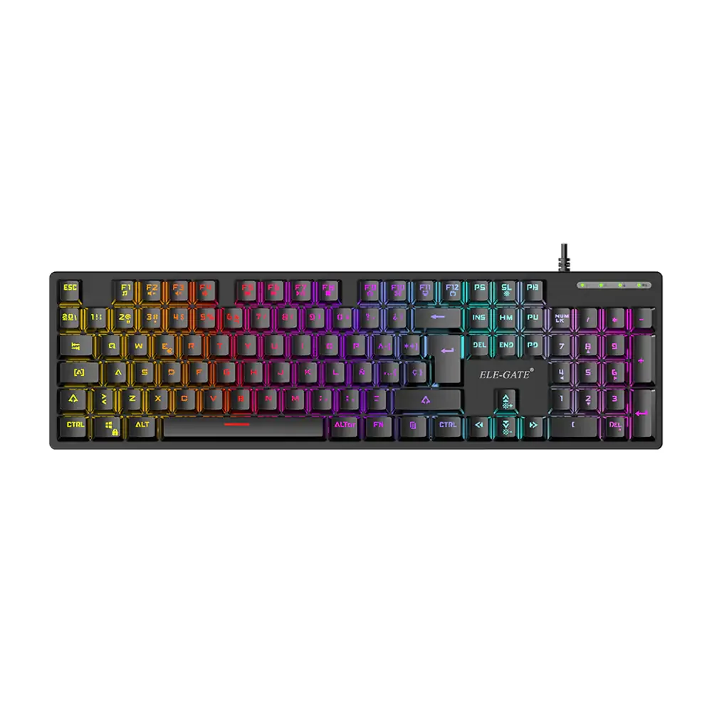 Teclado alámbrico con teclas mecánicas con iluminación rgb / tc.sj312