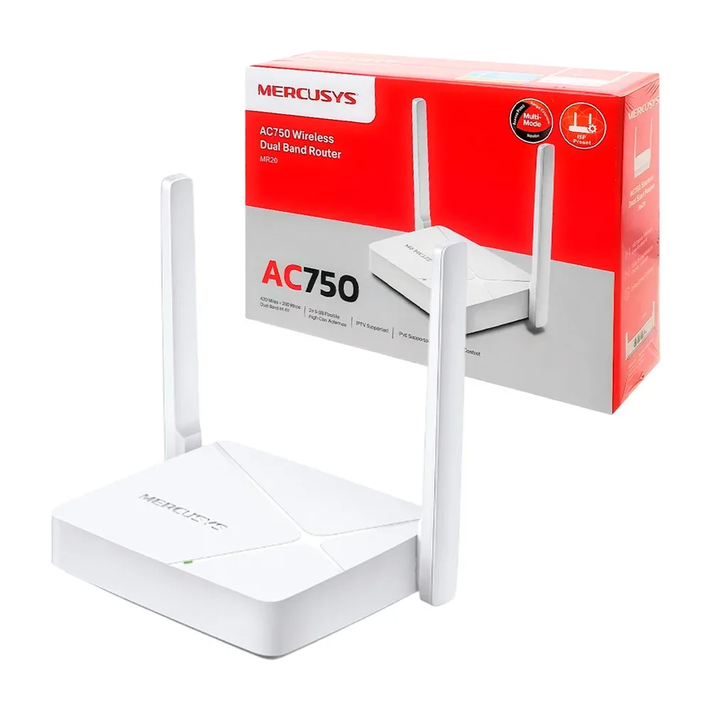 Router wifi inalámbrico ac750 mercusys de doble banda y multi modo