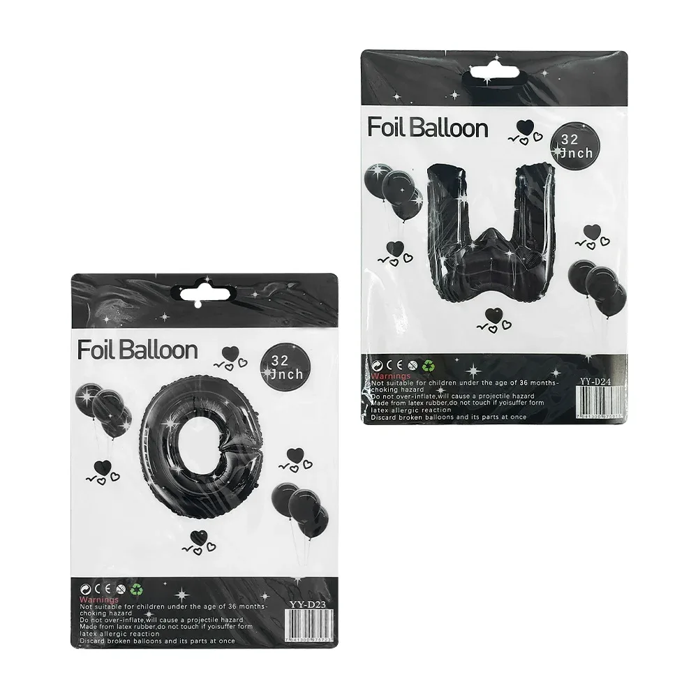 Globo metálico en forma de letra 32 pulgadas en variedad de colores, variedad de letras / foil balloon / yy-d24