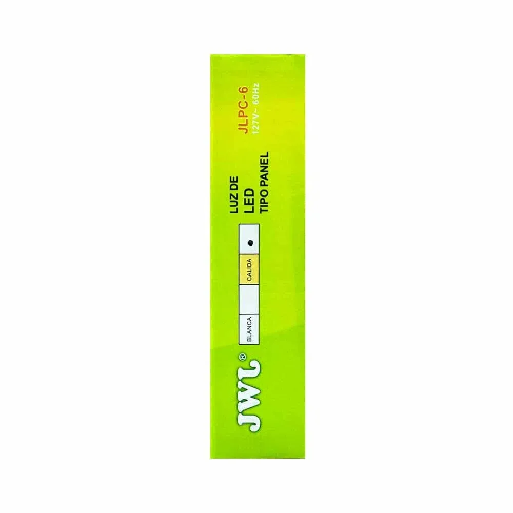 Panel led 6w cuadrado para empotrar de luz cálida jlpc-6c jwj