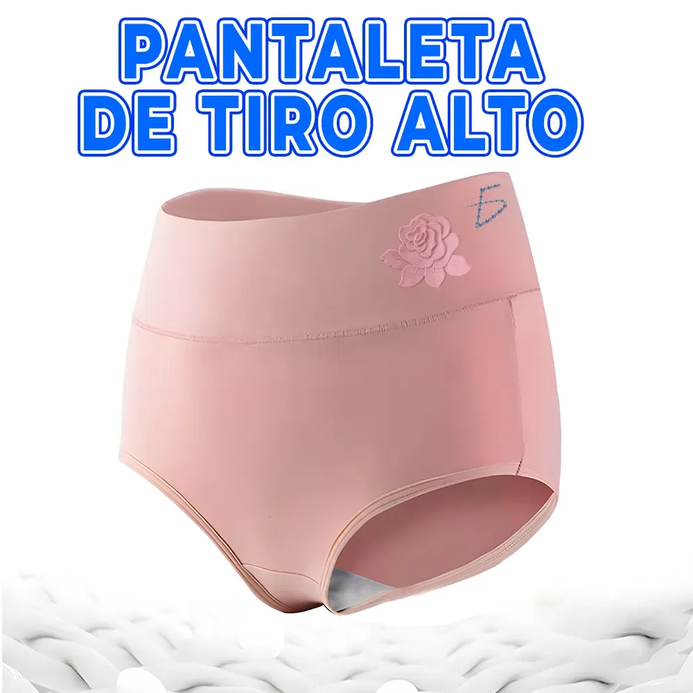 Ropa interior de cintura alta con estampado de flor para mujer, variedad de colores y tallas / rop.50