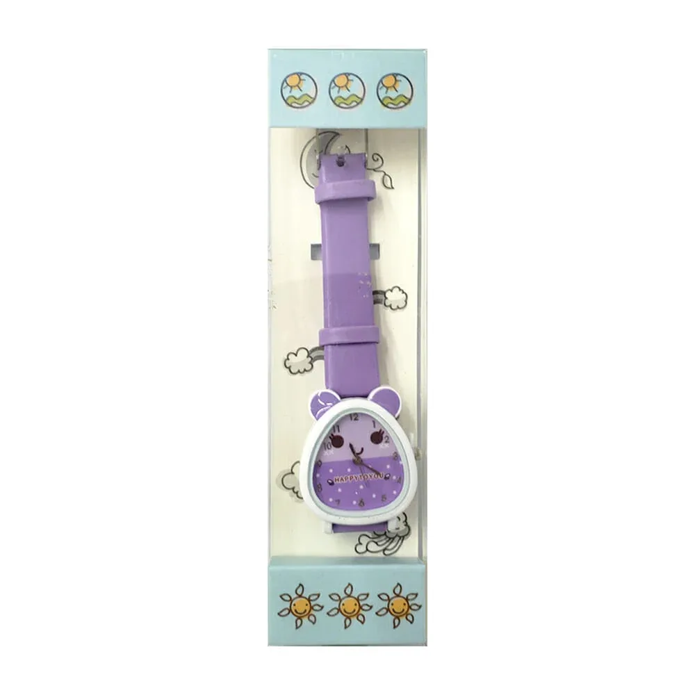 1pza Reloj con orejitas y diseño de animales, variedad de colores / happy to you