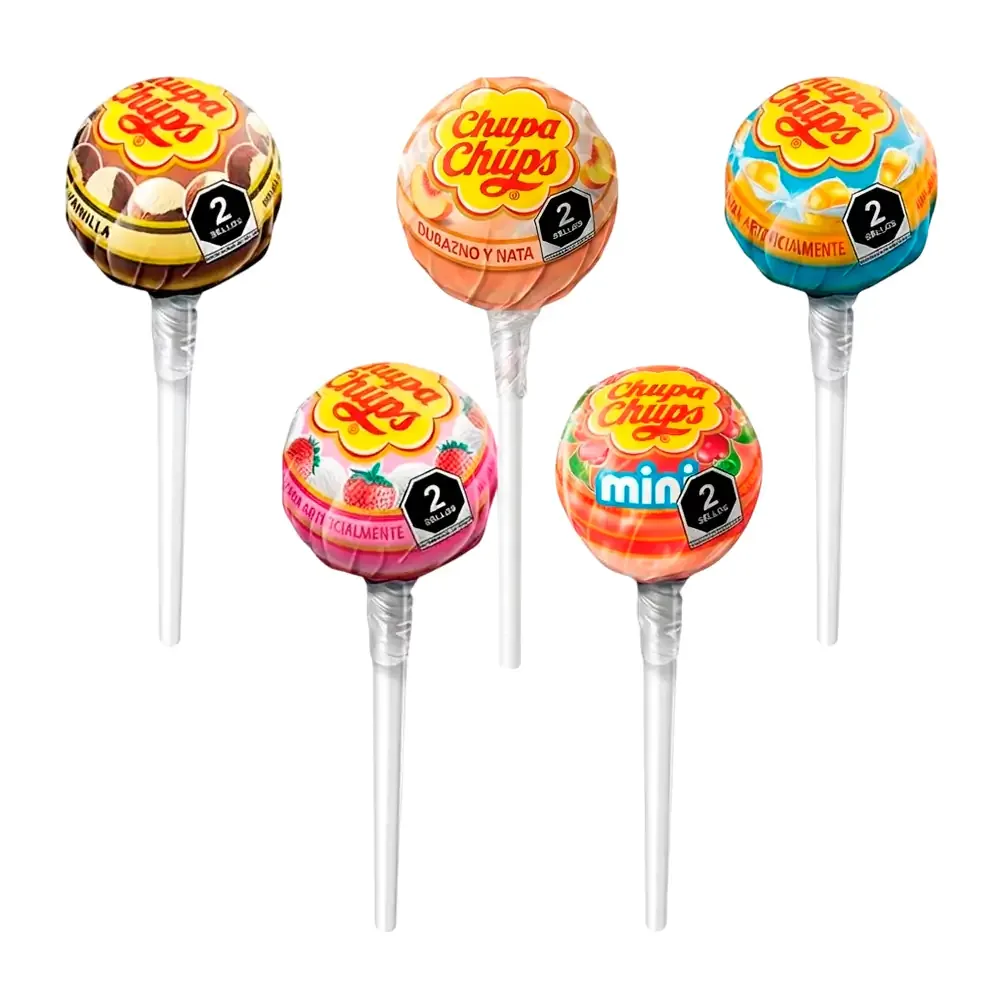 Mini paletas de caramelo chupa chups de 6g, variedad de sabores / chupa-chups