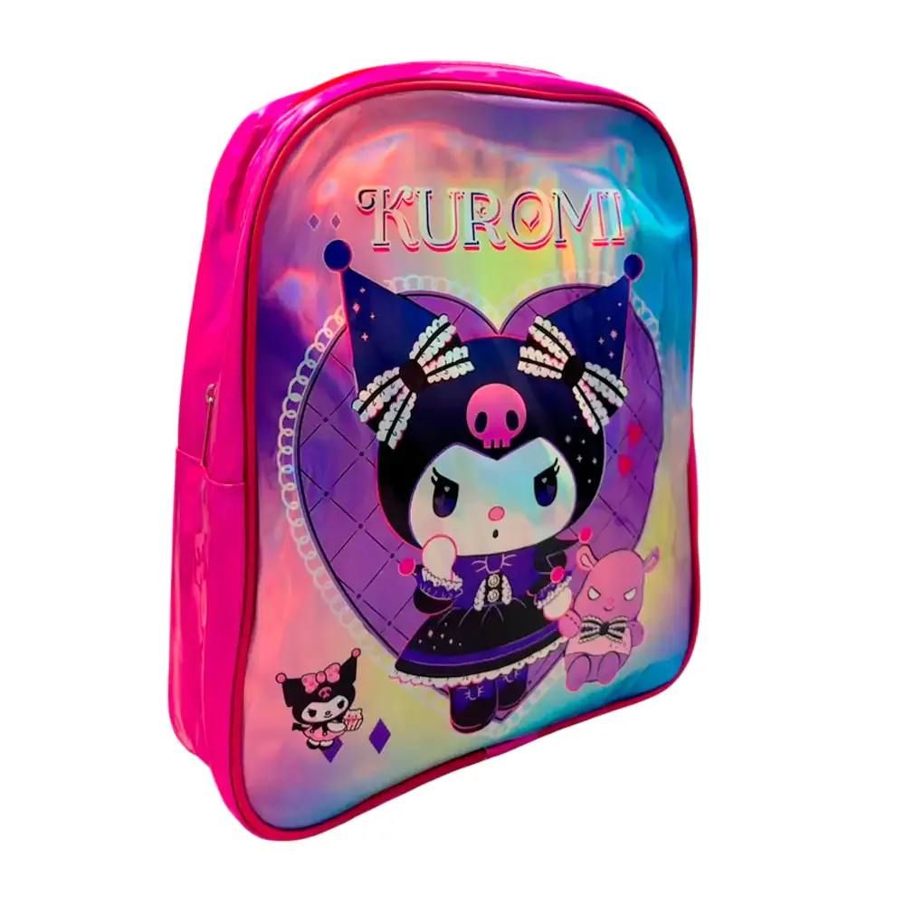 Mochila infantil de 1 compartimento con estampado tornasol de personajes, variedad