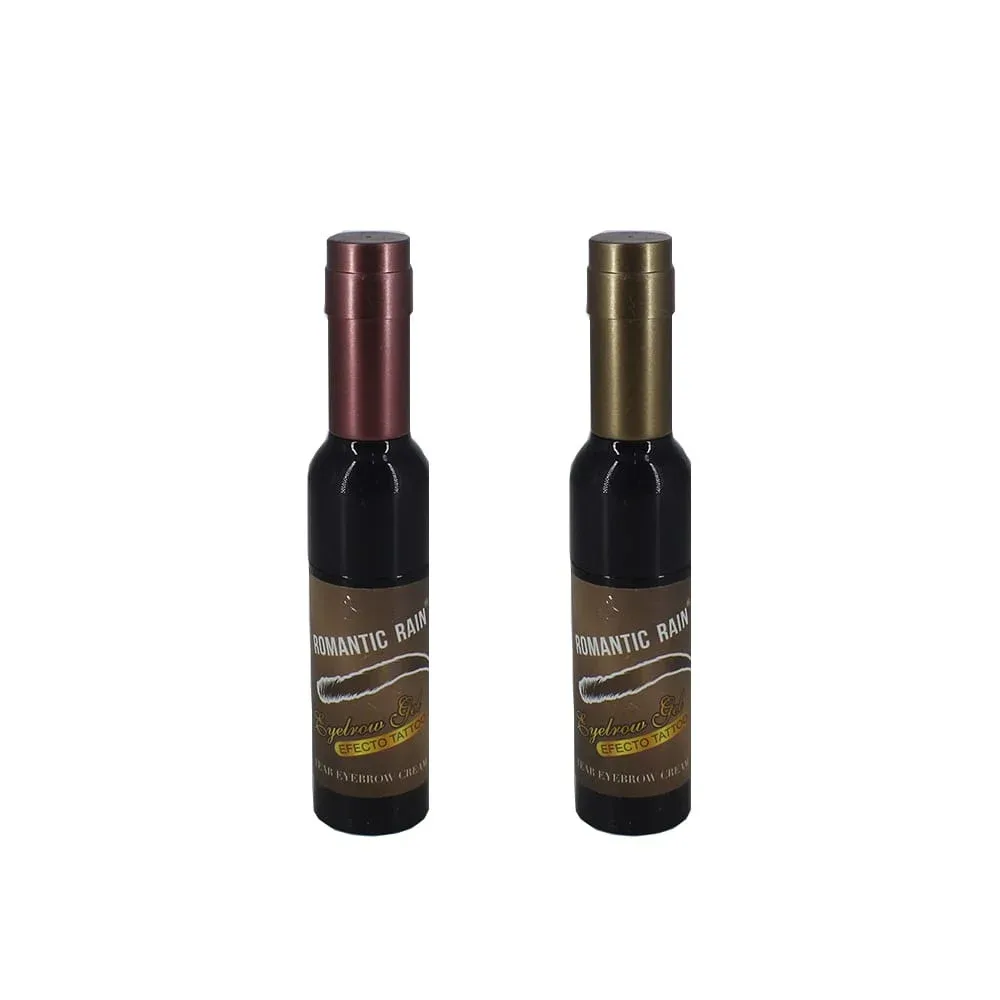 Gel para cejas romantic rain con efecto tatto en forma de botella, variedad de tonos / r115 / hena