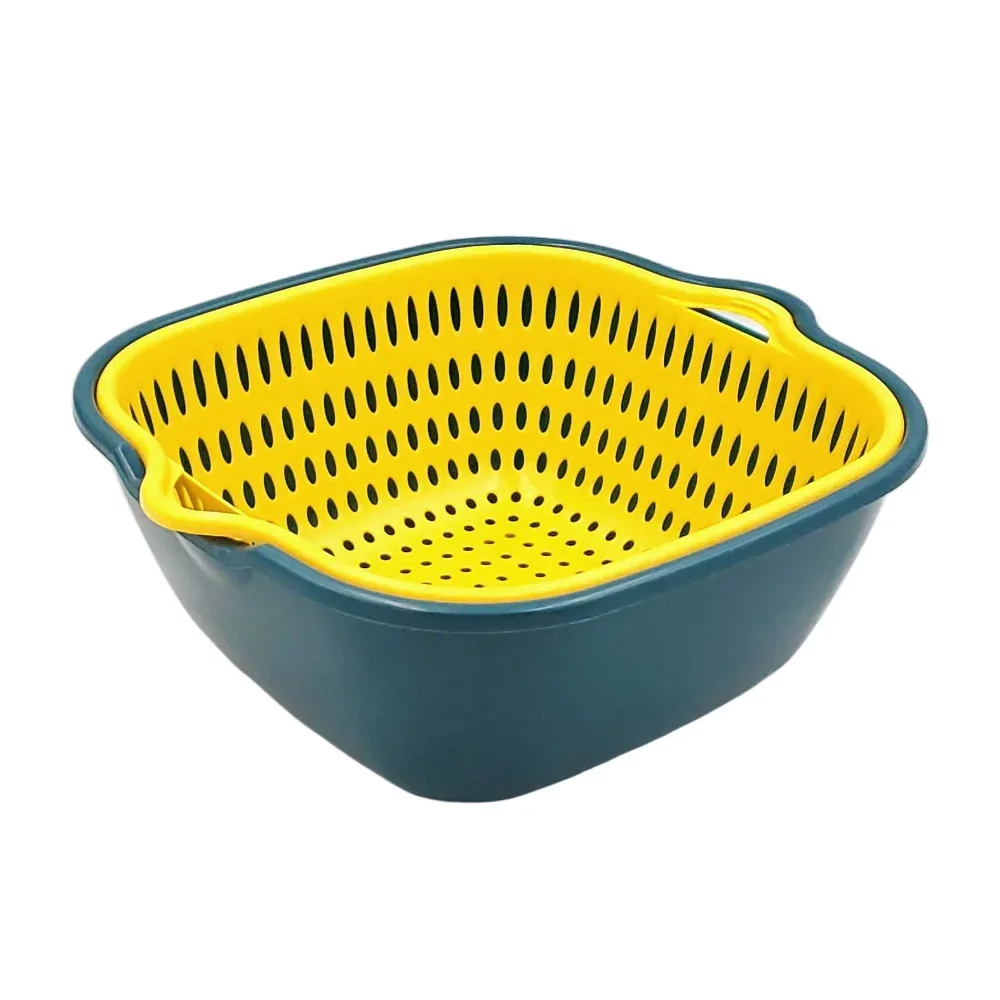 Set de colador con base, mediano de plástico, variedad de colores