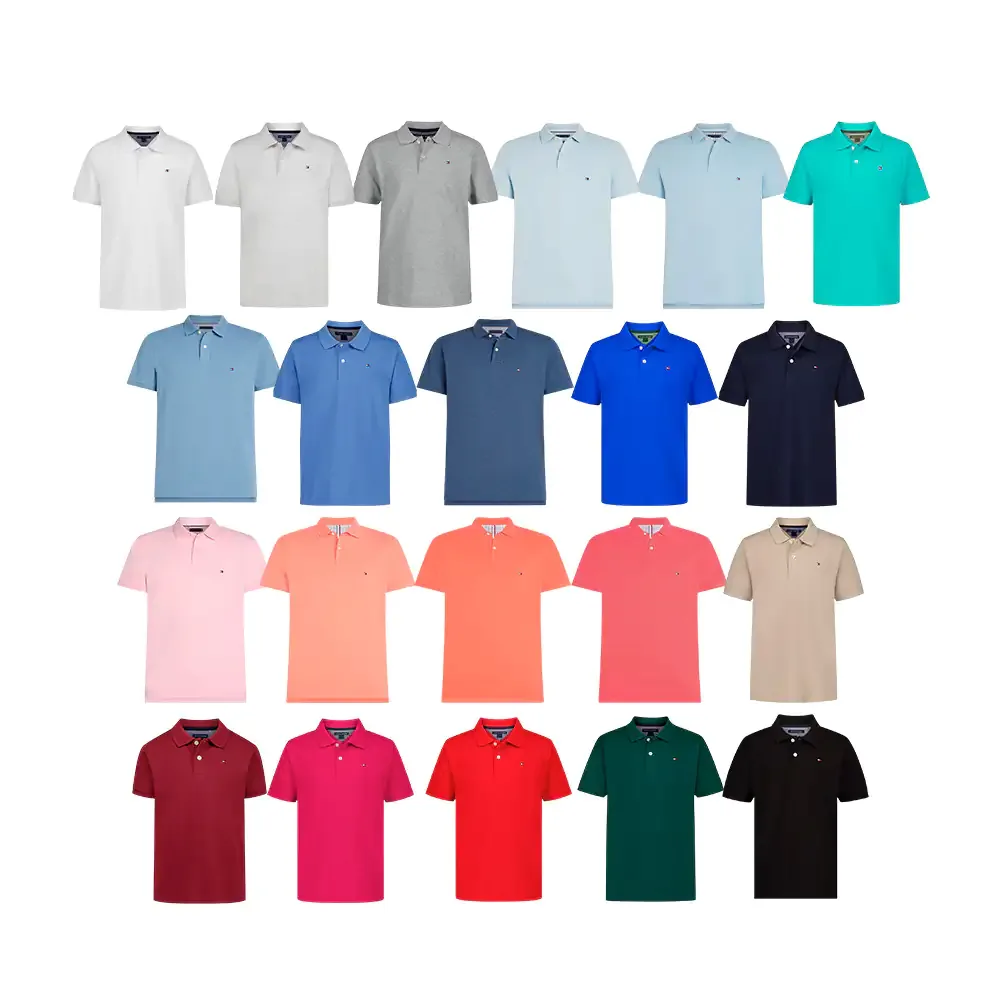 Playera tommy hilfiger original tipo polo, logo bordado, variedad de tallas