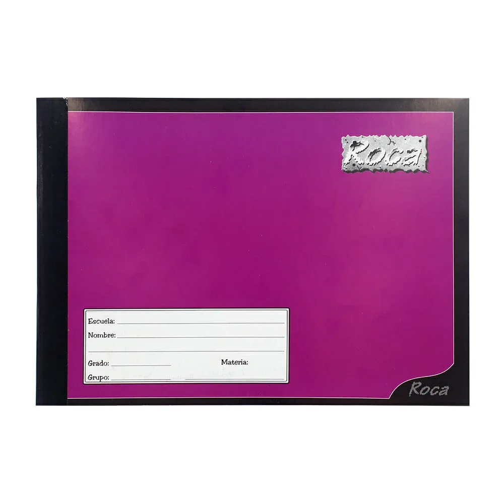 Cuaderno italiano roca cosido de cuadro grande con 100 hojas páginas, variedad de colores / 234021