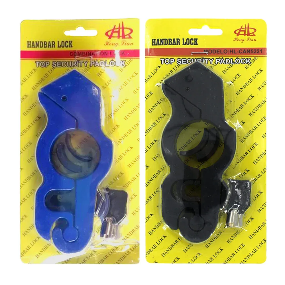 Candado metálico heng lian de máxima seguridad para manubrio de motocicleta, variedad de colores / can5221 / mtc003