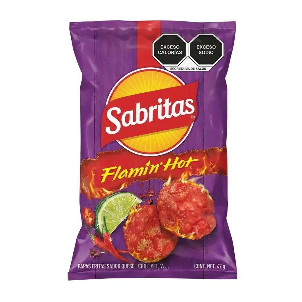 1pza Bolsa de sabritas flamin hot de 42g / 043941