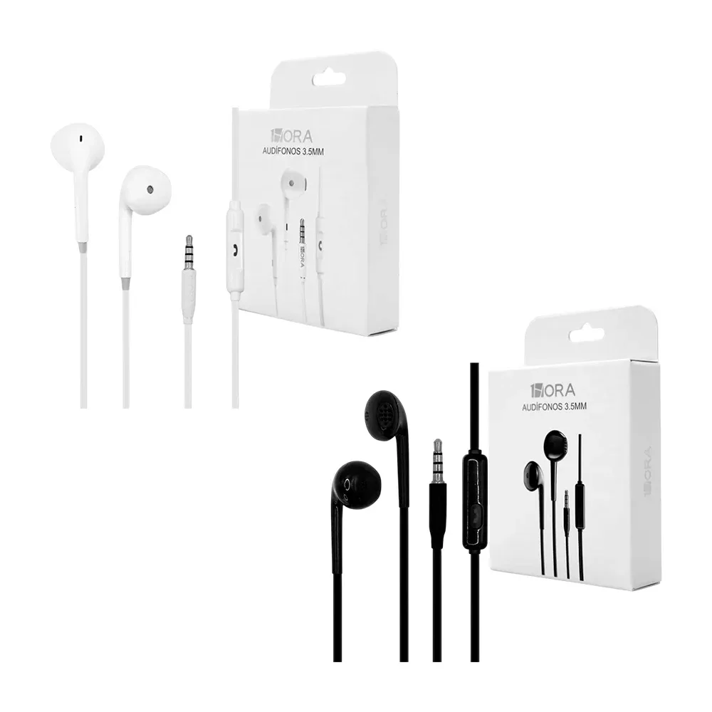 Audífonos manos libres 1hora con controlador de volumen y entrada jack de 3.5mm, variedad de colores / aut122