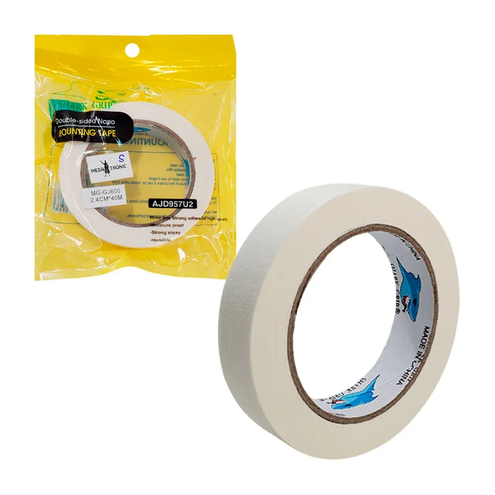 Rollo de cinta adhesiva, doble cara para montaje, 40 metros con ancho de 2.4cm