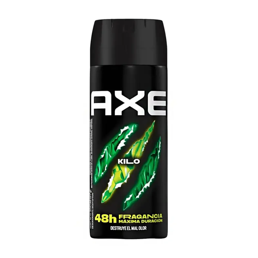 1pza Desodorante axe en aerosol, aroma kilo, 150ml