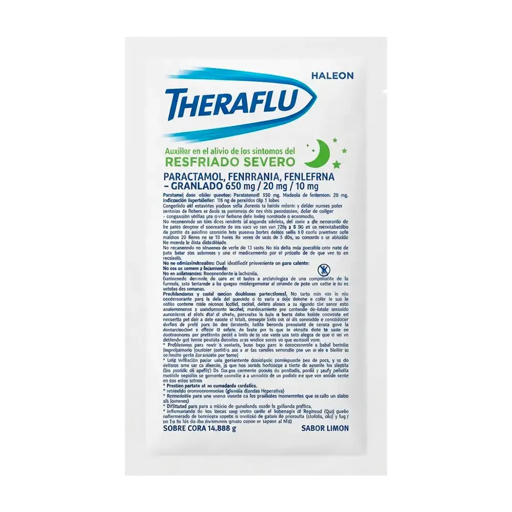 1pza sobre de té theraful noche, sabor limón, 14.87g / 000835
