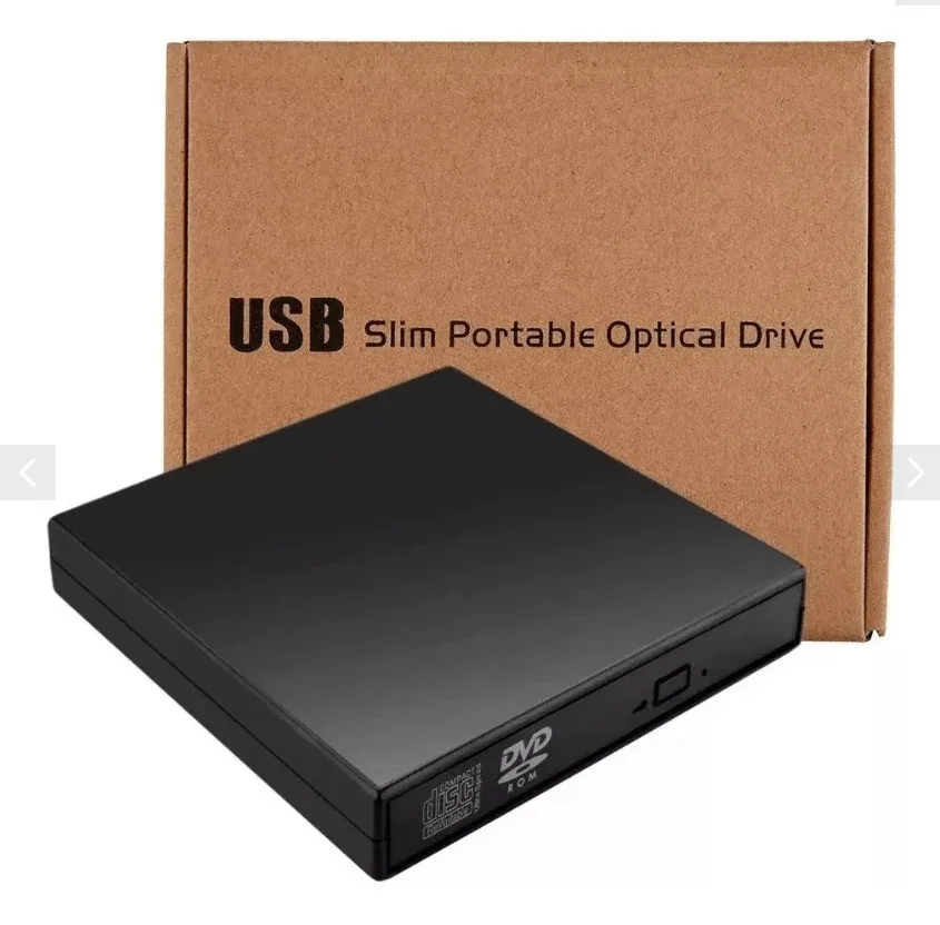 Lector externo para cd con entrada usb para computadora, multifuncional / con.38
