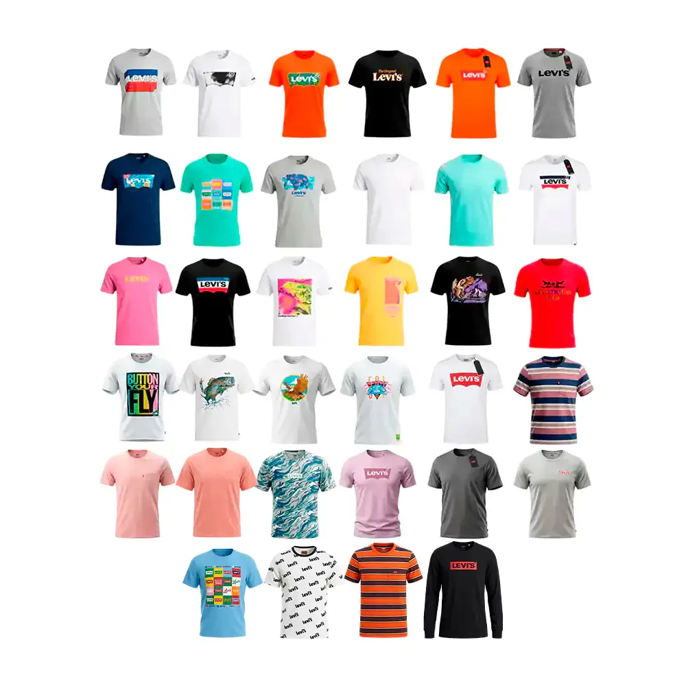 Playera levis original manga corta o larga, variedad de estampados y tallas