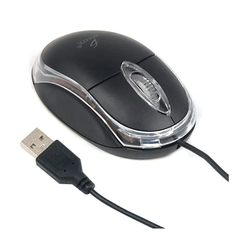 Mouse Usb Alámbrico Pc Laptop Mac Con Luz