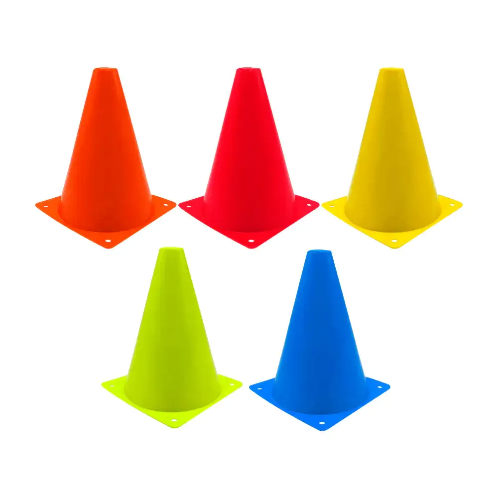Cono de plástico resistente multifuncional de 18cm, variedad de colores / f3302