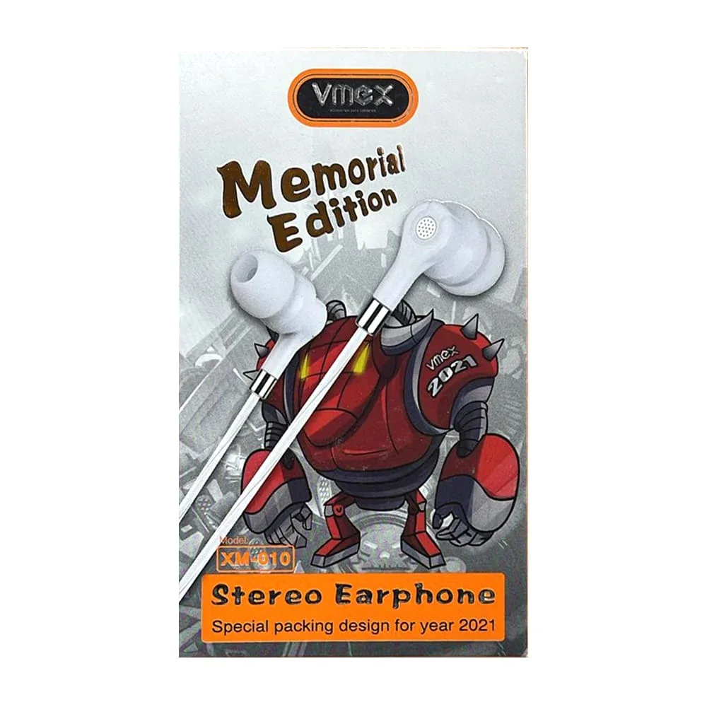 1pza auriculares vmex alámbricos con entrada jack 3.5 mm y almohadillas ergonómicas, variedad de colores / xm-010 / vmex