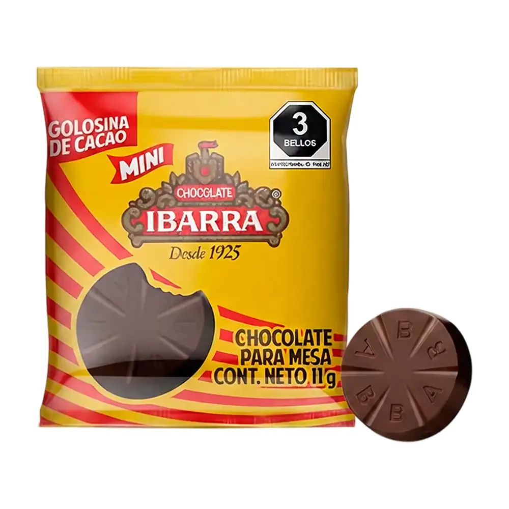 1pza mini chocolate de mesa ibarra, 11g / minibarra