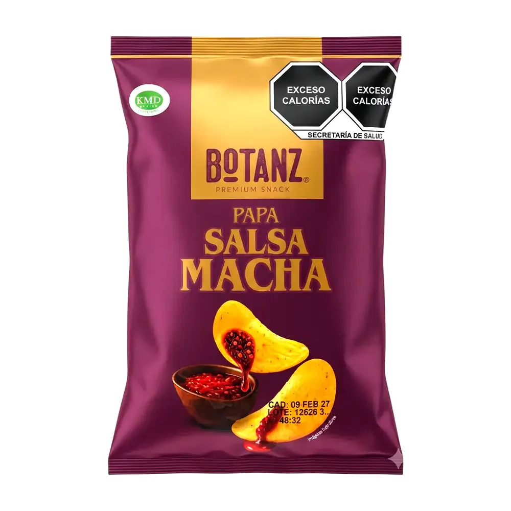 1pza bolsa botanz papa sabor salsa macha, 40g / 931608