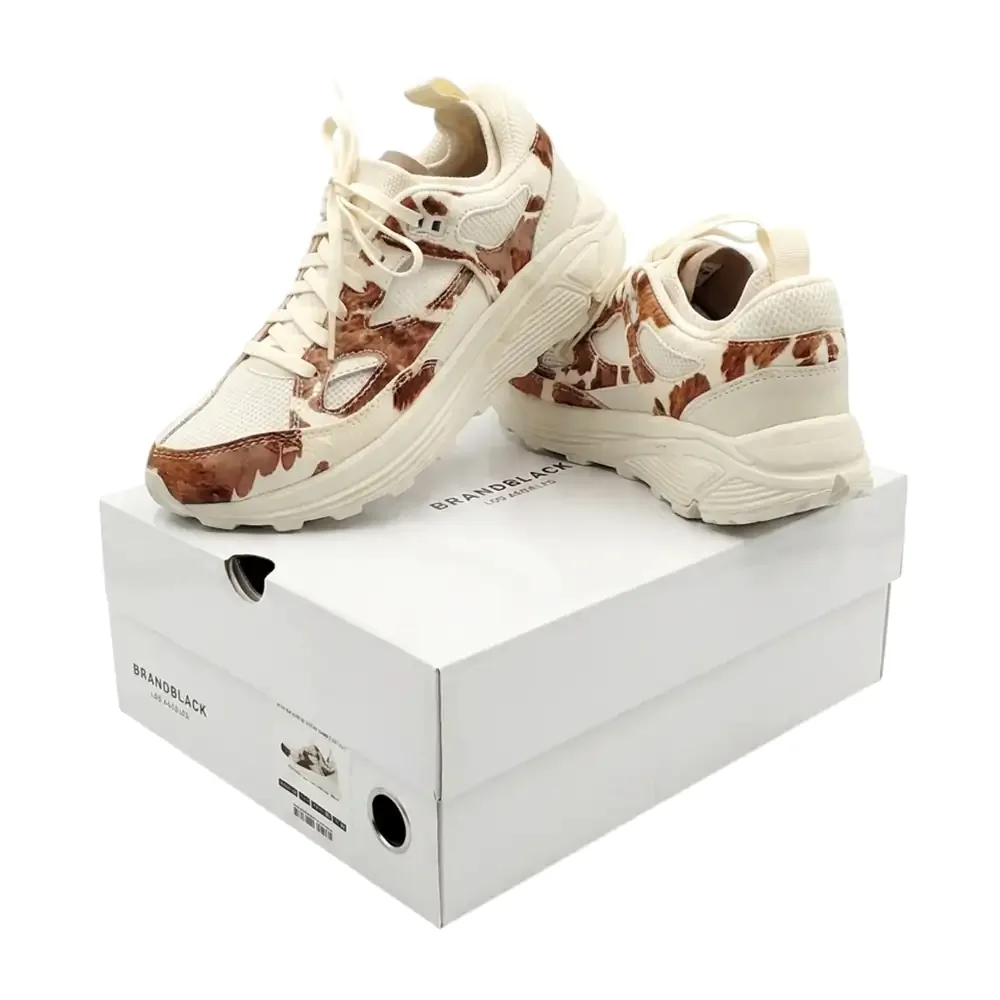Par de tenis brandblank modelo aura ponyhair, unisex, variedad de tallas
