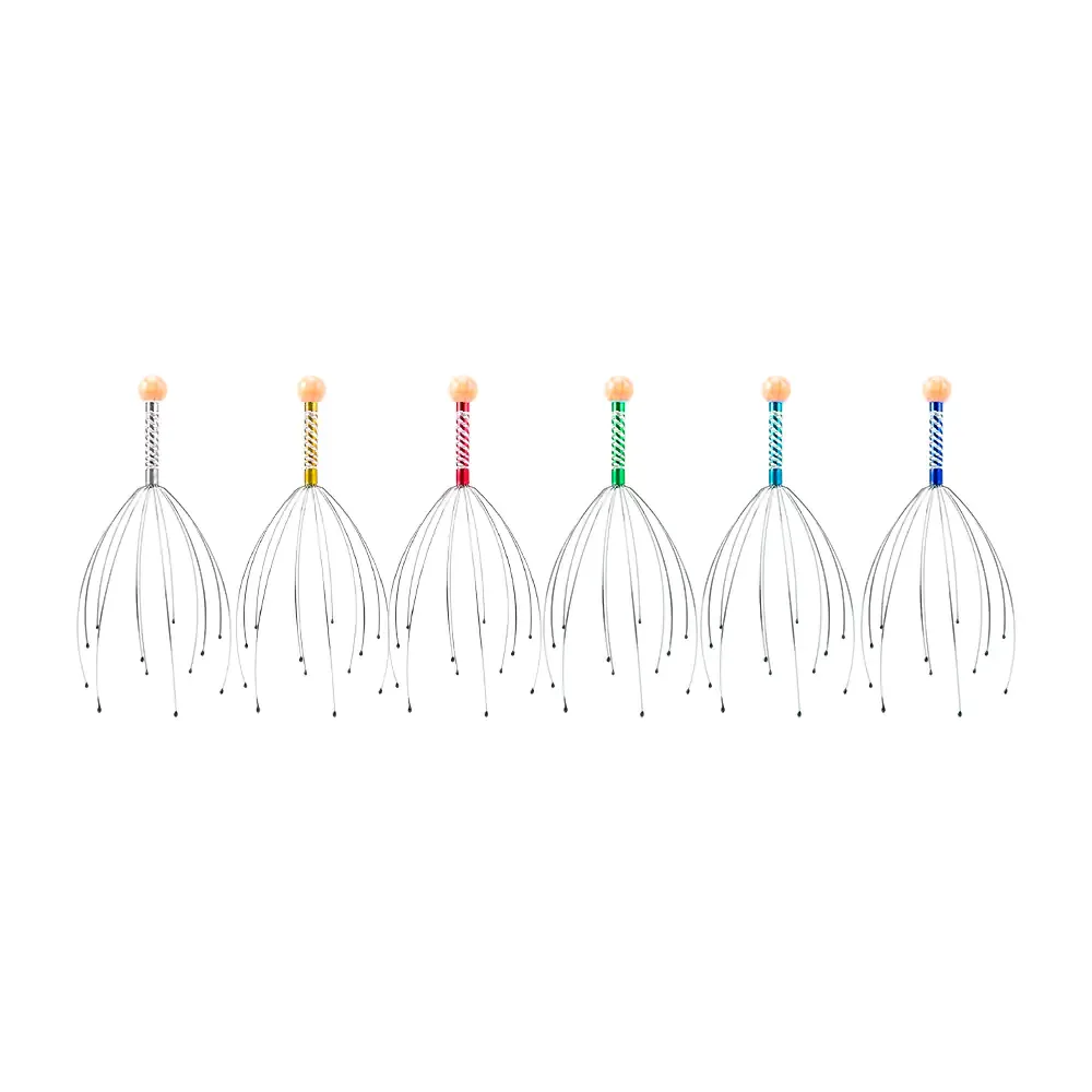 Masajeador de alambre antiestrés para la cabeza, variedad de colores / mr-805 / 23-amq-013