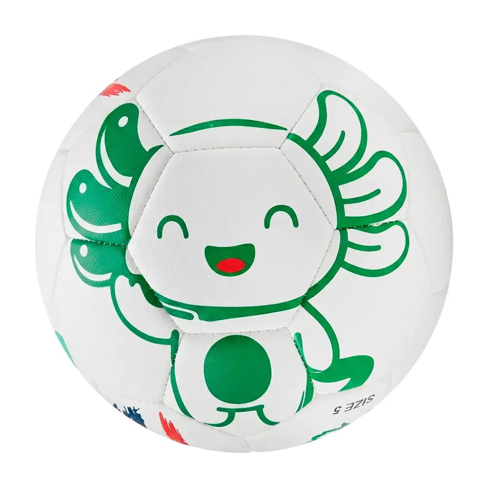 1pza balón de futbol no.5 con estampado de ajolote y aguila naturasol / balon-m