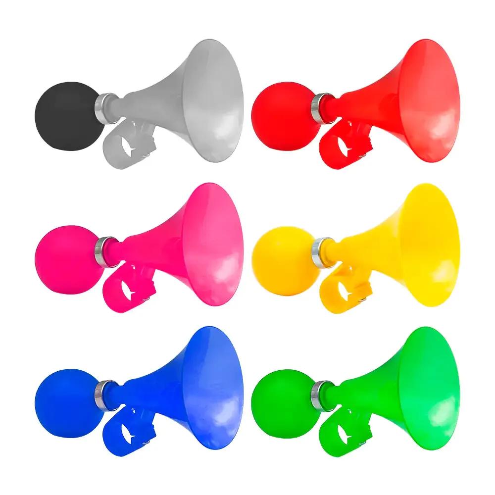 1pza Trompeta tipo claxon ajustable para bicicleta, variedad de colores