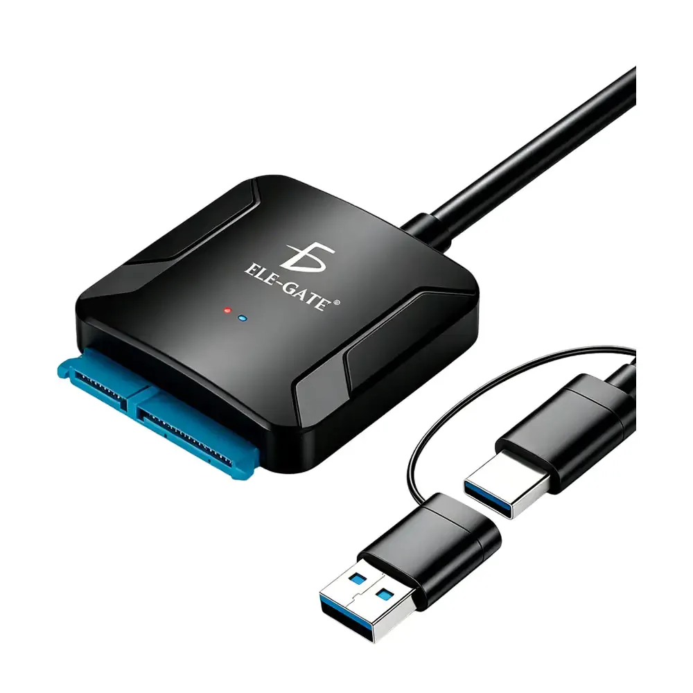 Cable adaptador para disco duro para hhd y ssd 2.5 pulgadas con salida usb-c usb