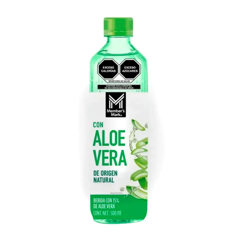 1pza bebida con aloe vera de origen natural con pulpa, 500ml / 020764