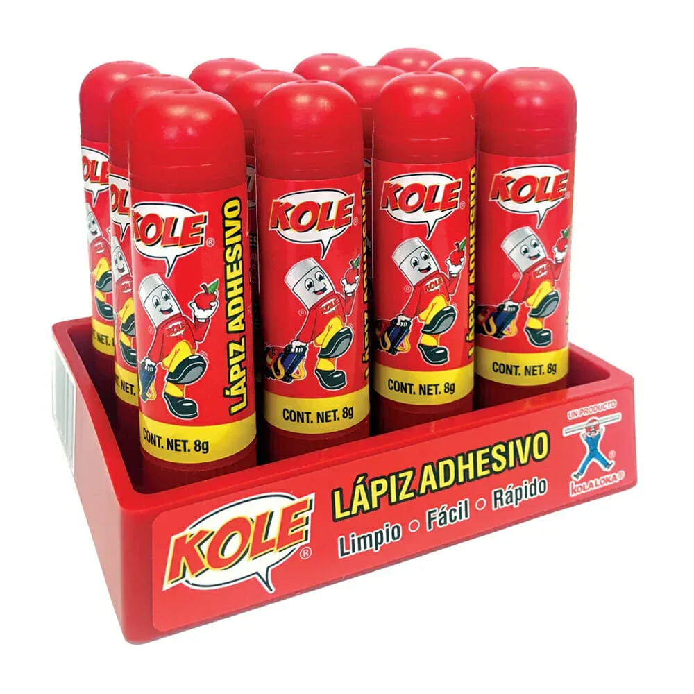 1pza lápiz adhesivo kole pegamento en barra, 8g / 23-034-mal