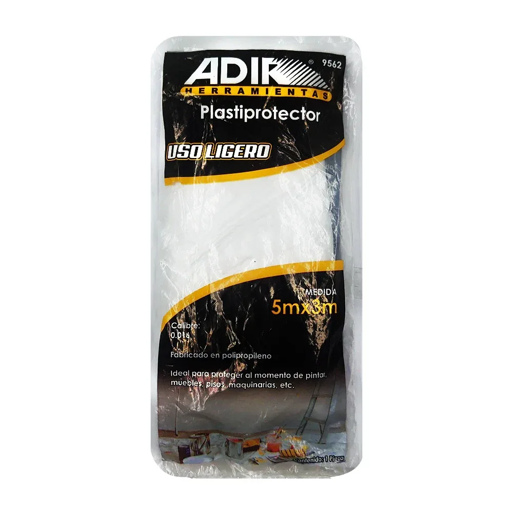 Protector de plástico uso ligero 5x3m para proteger superficies / plastiprotector / tulplus