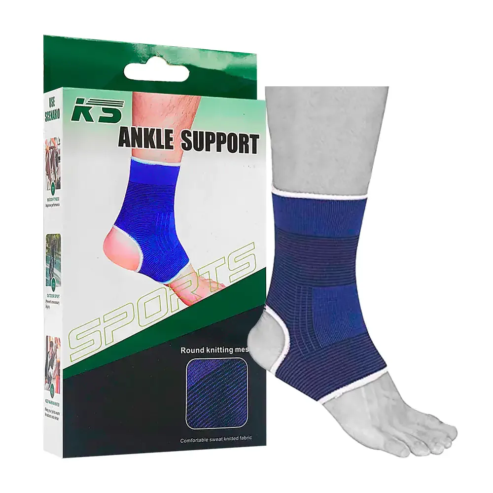 Par de tobilleras ortopedicas, tela ajustable con diseño ergonómico, unitalla / ks-97
