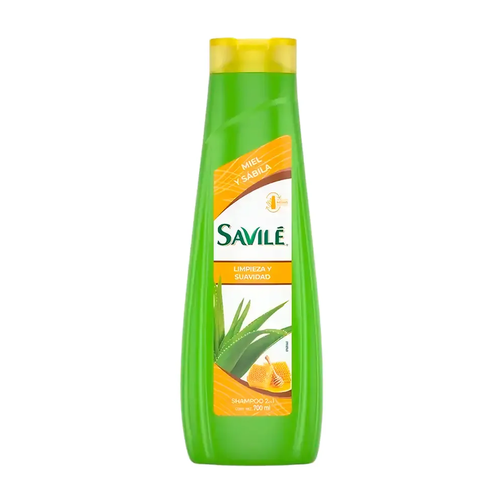 Shampoo savilé de miel y sábila, limpieza y suavidad, 700ml
