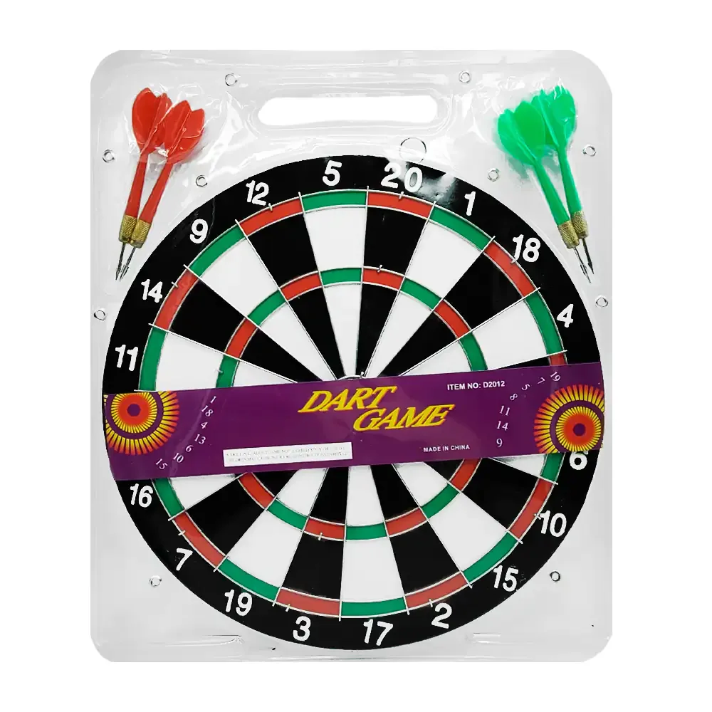 Juego de pared, tiro al blanco de 11 pulgadas + 4 dardos de 2 colores diferentes / c2150