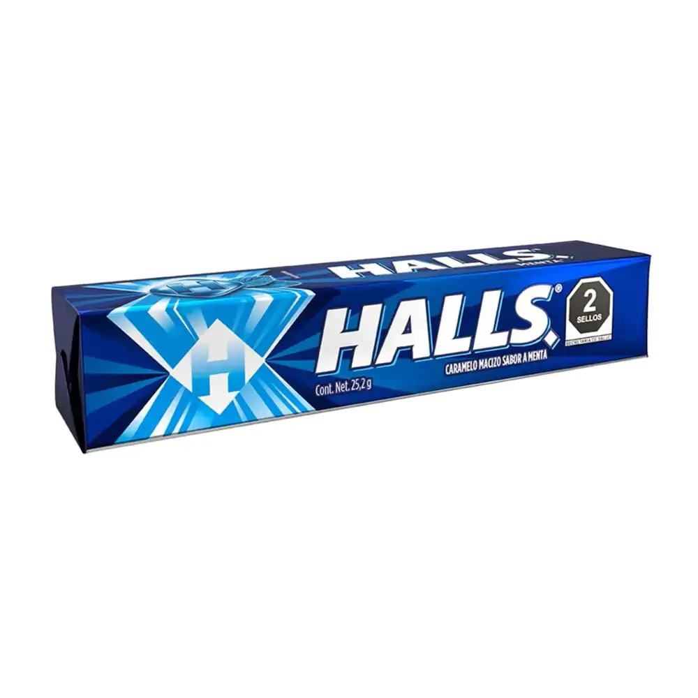 Paquete con 9pz de halls sabor menta / halls-m